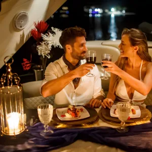 Romantic Sunset Dinner on a Private Yacht | 3-Course Dinner for 2